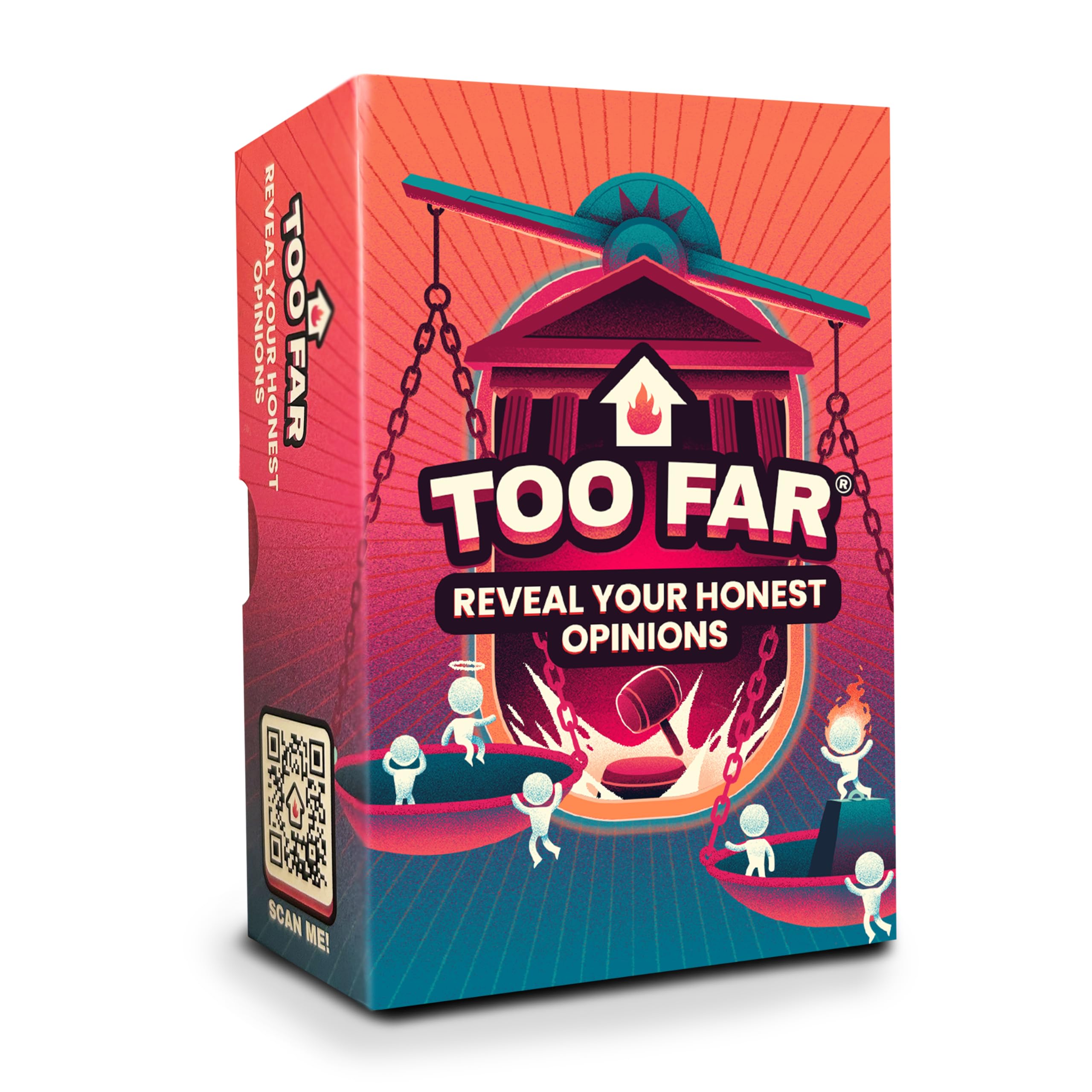 The Sidemen TOO FAR Card Game | The Morally Outrageous Funniest Party Card Game | By the Sidemen | Reveal Your Honest Opinions, Judge the Confession and Catch the Liar | For Teens, Adults, 16+