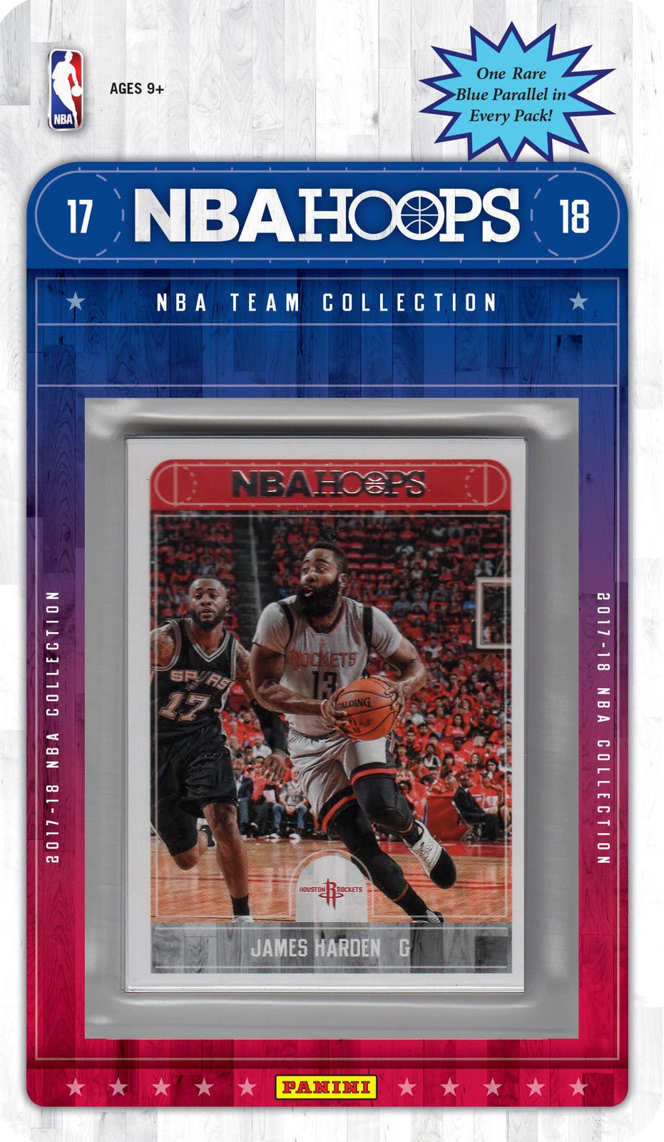 Houston Rockets 2017 2018 Hoops Basketball Factory Sealed Team Set with James Harden and Chris Paul Plus