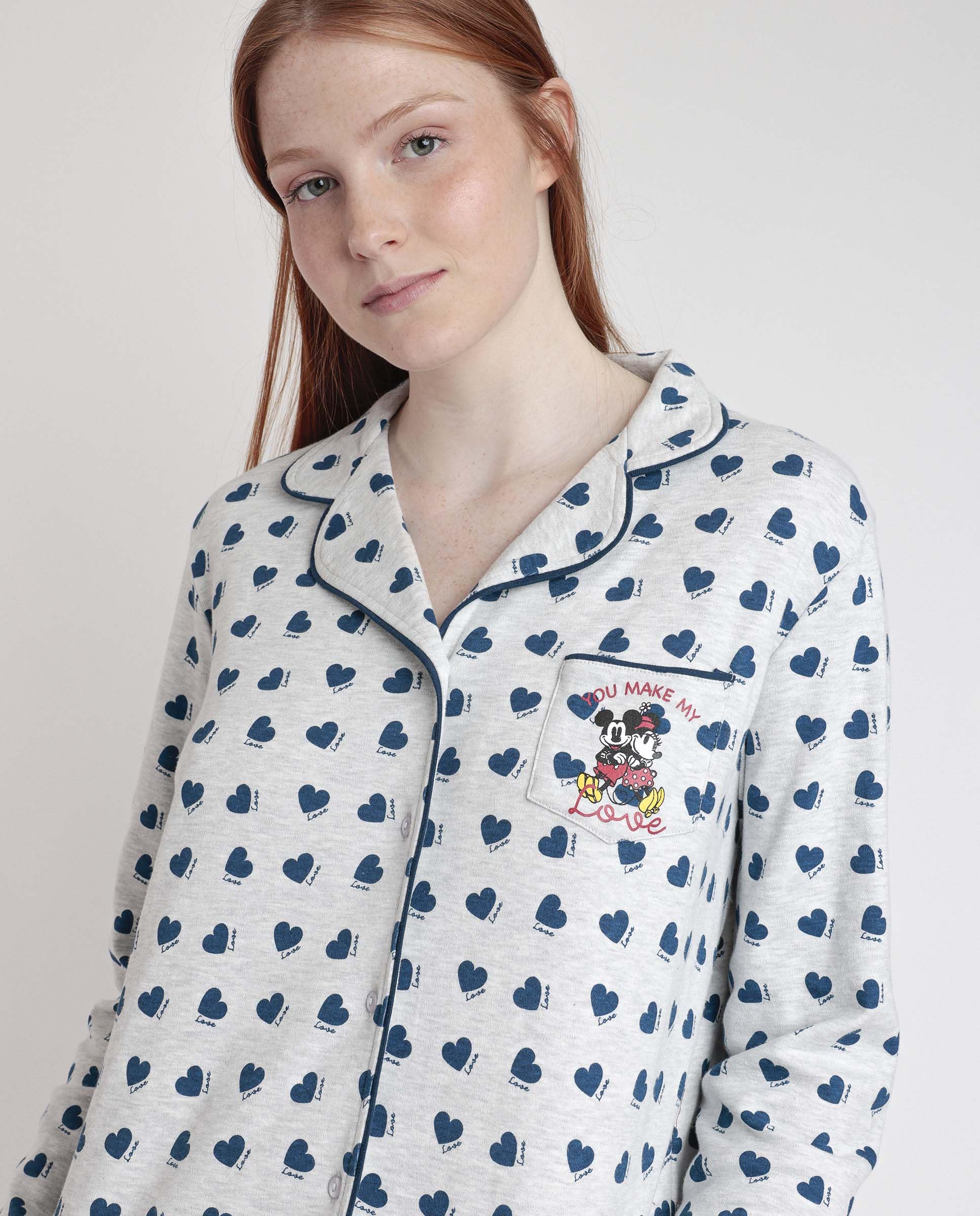 Disney Pijama Manga Larga Abierto You Make me Love para Mujer