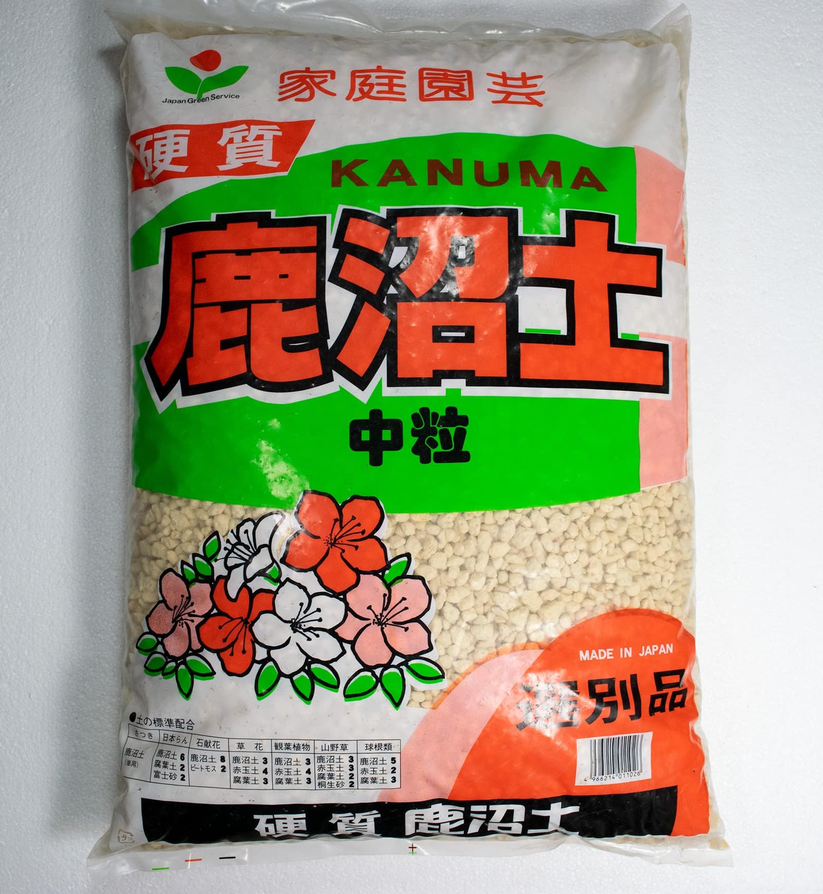 Japanese Kanuma Soil for Bonsai & Acid Loving Plants - Medium Grain (5mm-10mm) 17 Liter(KANMED)