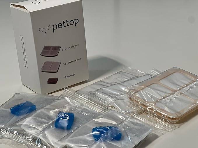 PetTop Repuesto Filtro Fuente Gato 3 Juegos Filtración 3 Etapas miniatura 4