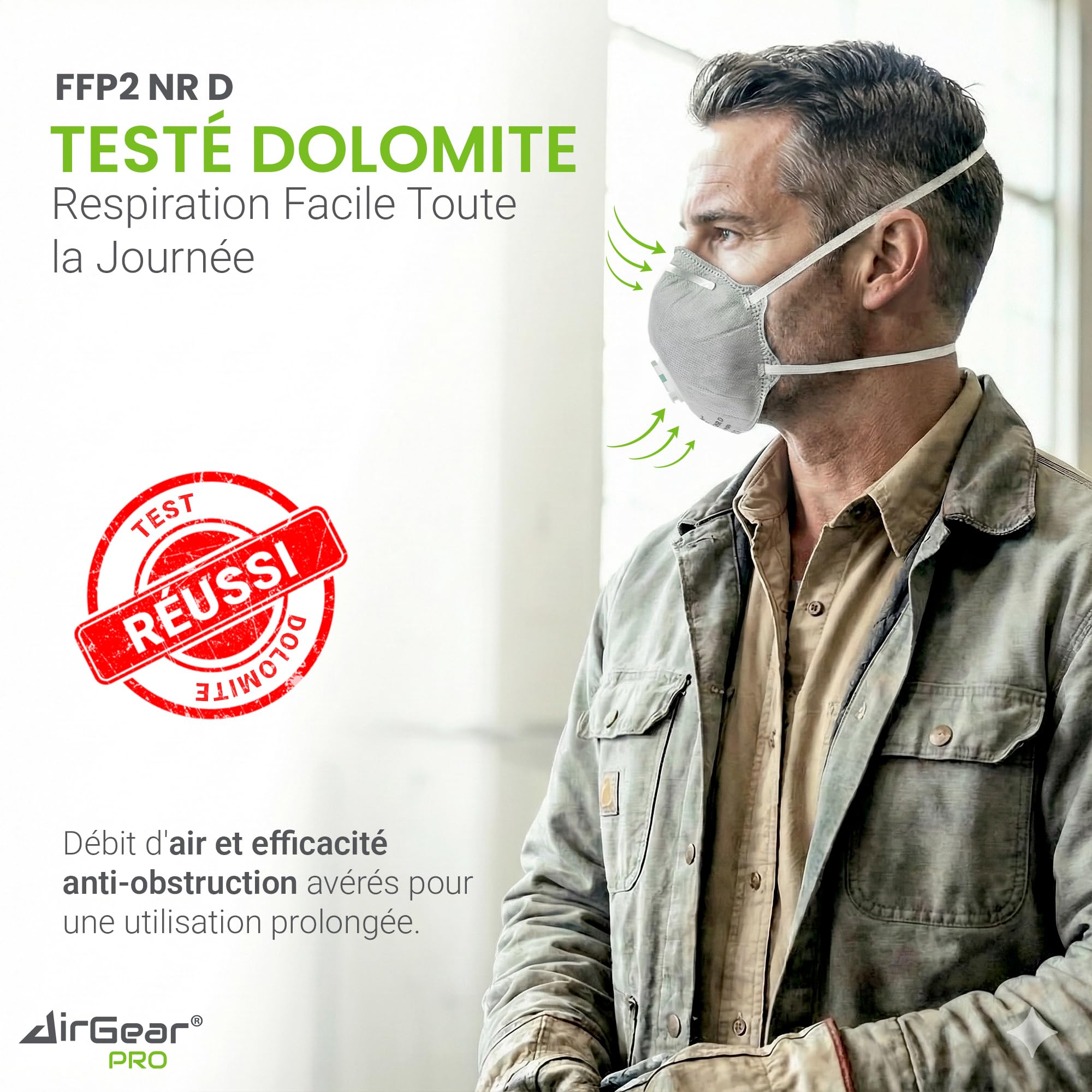 AirGearPro Masque FFP2 avec Valve (Lot de 20) – Masque Anti-Poussière – Protection Respiratoire pour Travaux, Chantier, Bricolage & Produits Chimiques