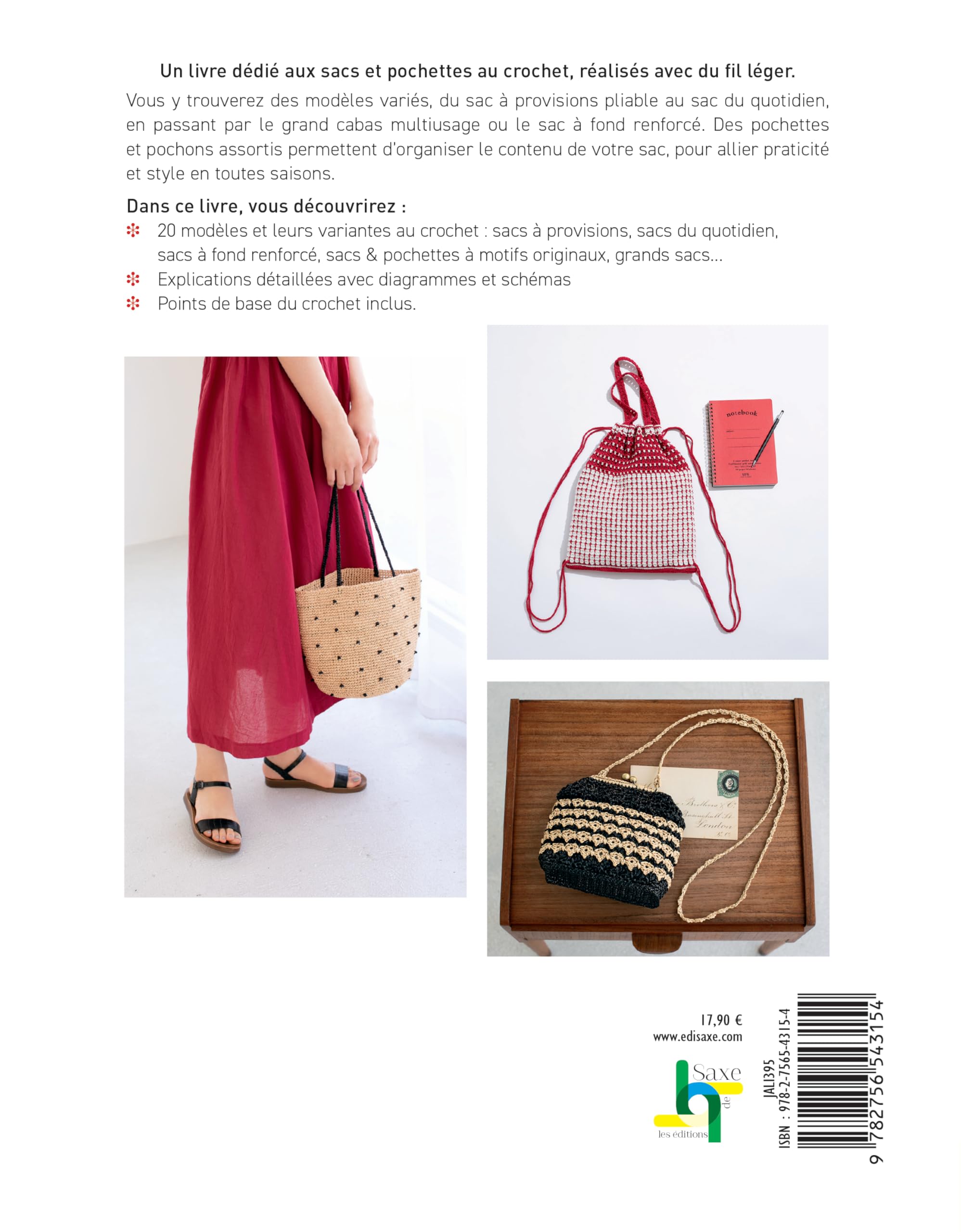 20 sacs & pochettes au crochet