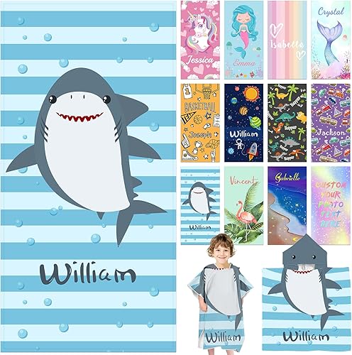 Yananka Toallas de playa personalizadas para niños, toallas de playa personalizadas con nombres, regalos personalizados para niños pequeños, niñas y disponible en Yaxa Venezuela