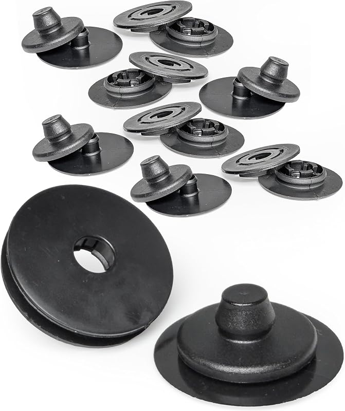 Kit de presilhas para tapete automotivo Click&Fit com gancho redondo para VW, Audi e Porsche – 5 pontos de fixação