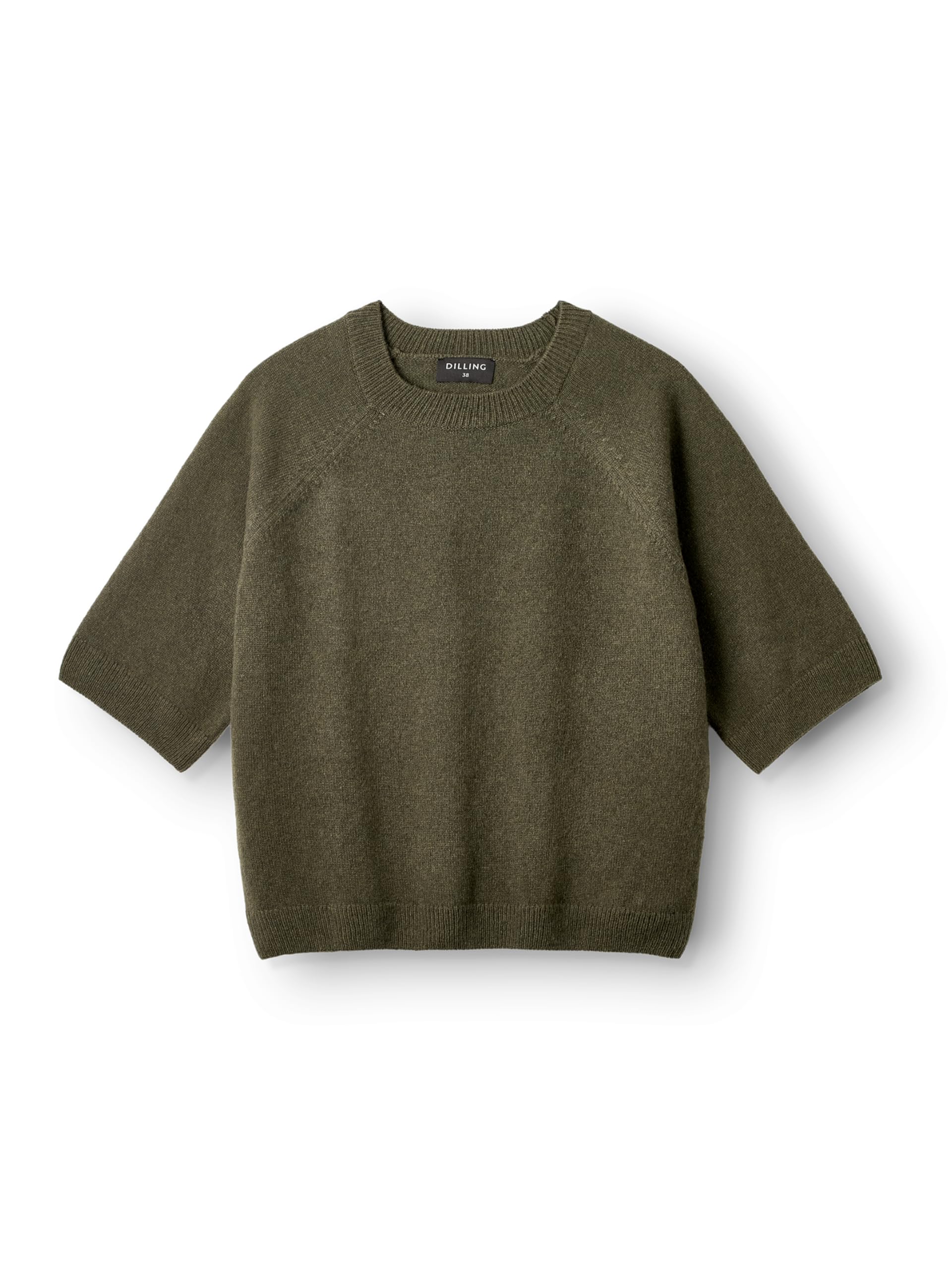 Dilling Damen-Pullover aus Lammwolle mit halben Ärmeln