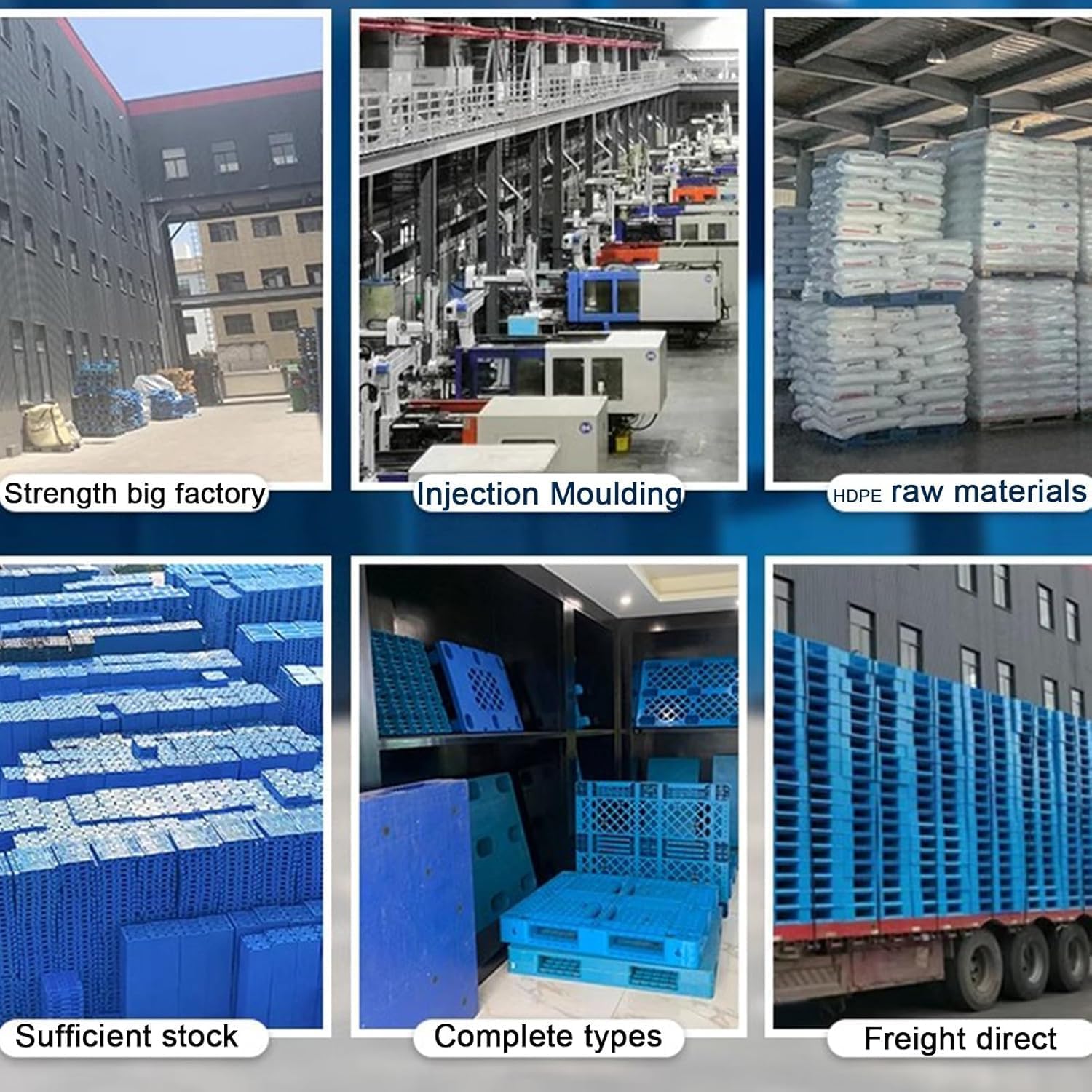 LNNW Waterproof Storage Grid Mats, Lightweight Nestable Floor Trays for Warehouses, Supermarkets Floor Pallets for Garage Supermarket Basement(50x40x12cm)