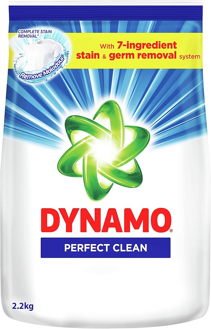 Dynamo Powder Perfect Clean Laundry Detergent, Regular, 2.3kg Amazon