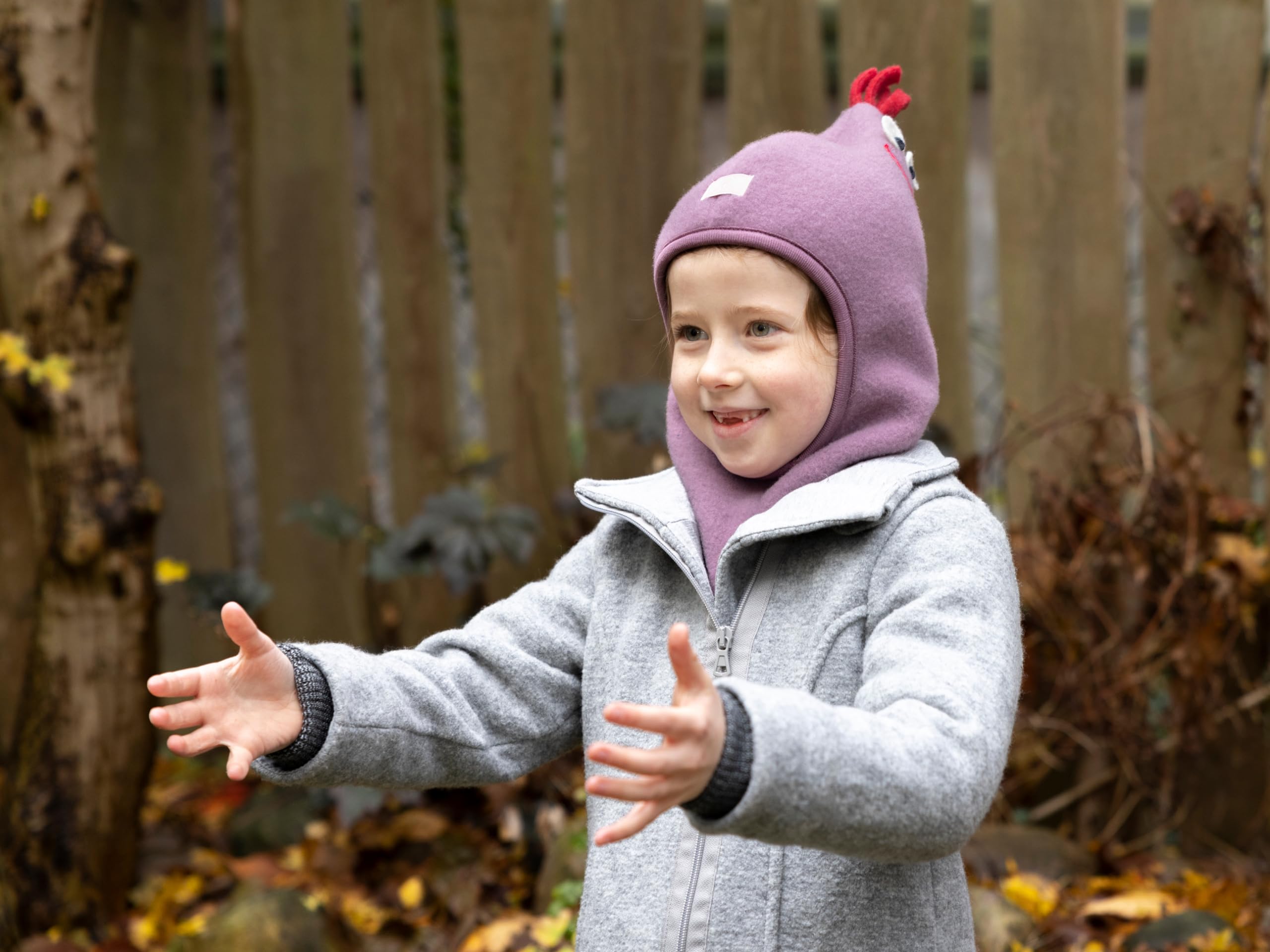 PICKAPOOH Cappello 100% lana MERINO Passamontagna Bambino Ragazza Bambini in pile inverno Max