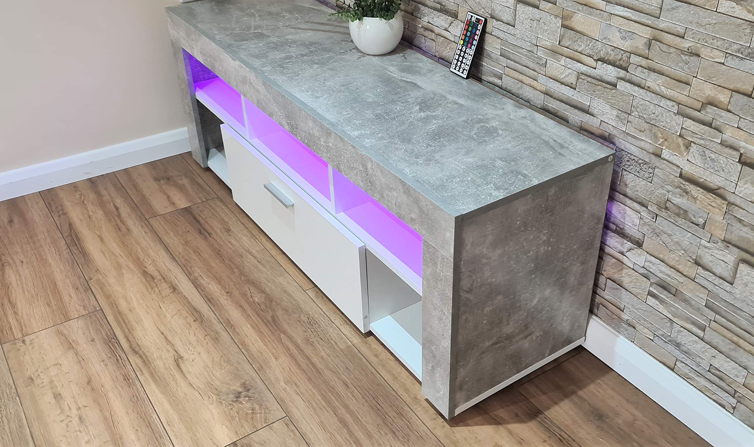 KOSY KOALA Modern stone grey LED TV 120CM TV Unit