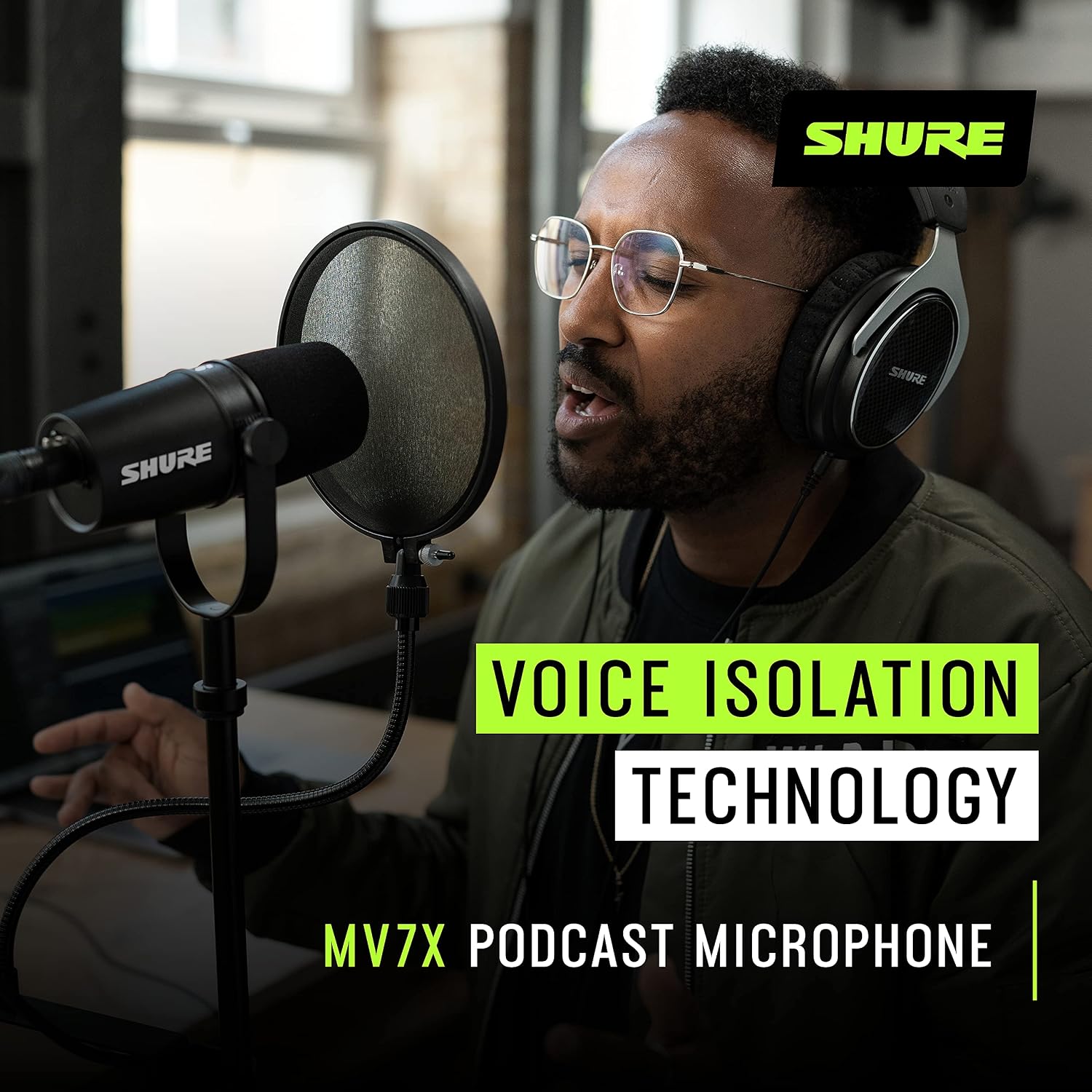 Shure MV7X XLR Dynamic Podcast Microphone 16 Product Image