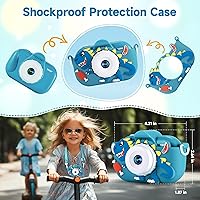 Vista 5 de Cámara digital para niños pequeños de YEEHAO, juguetes para niños de 3 a 9 años, cámara de video para niños pequeños de 1080P, regalos de Navidad