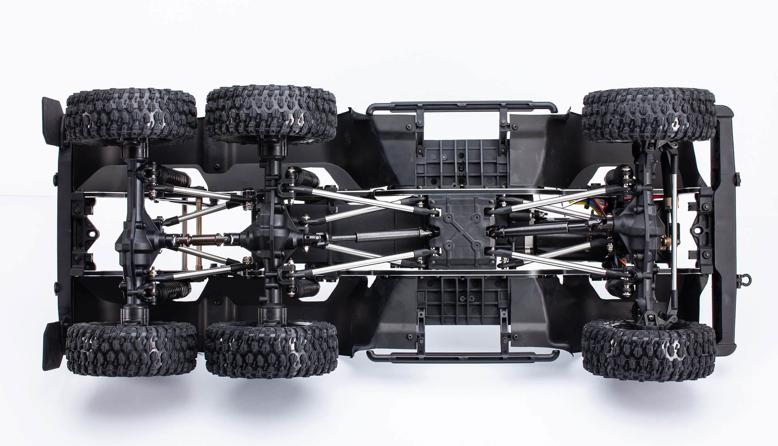 Amewi AMXRock RCX10.3B Scale Crawler 6x6 Pick-Up 1:10 ARTR Negro RC Control Remoto