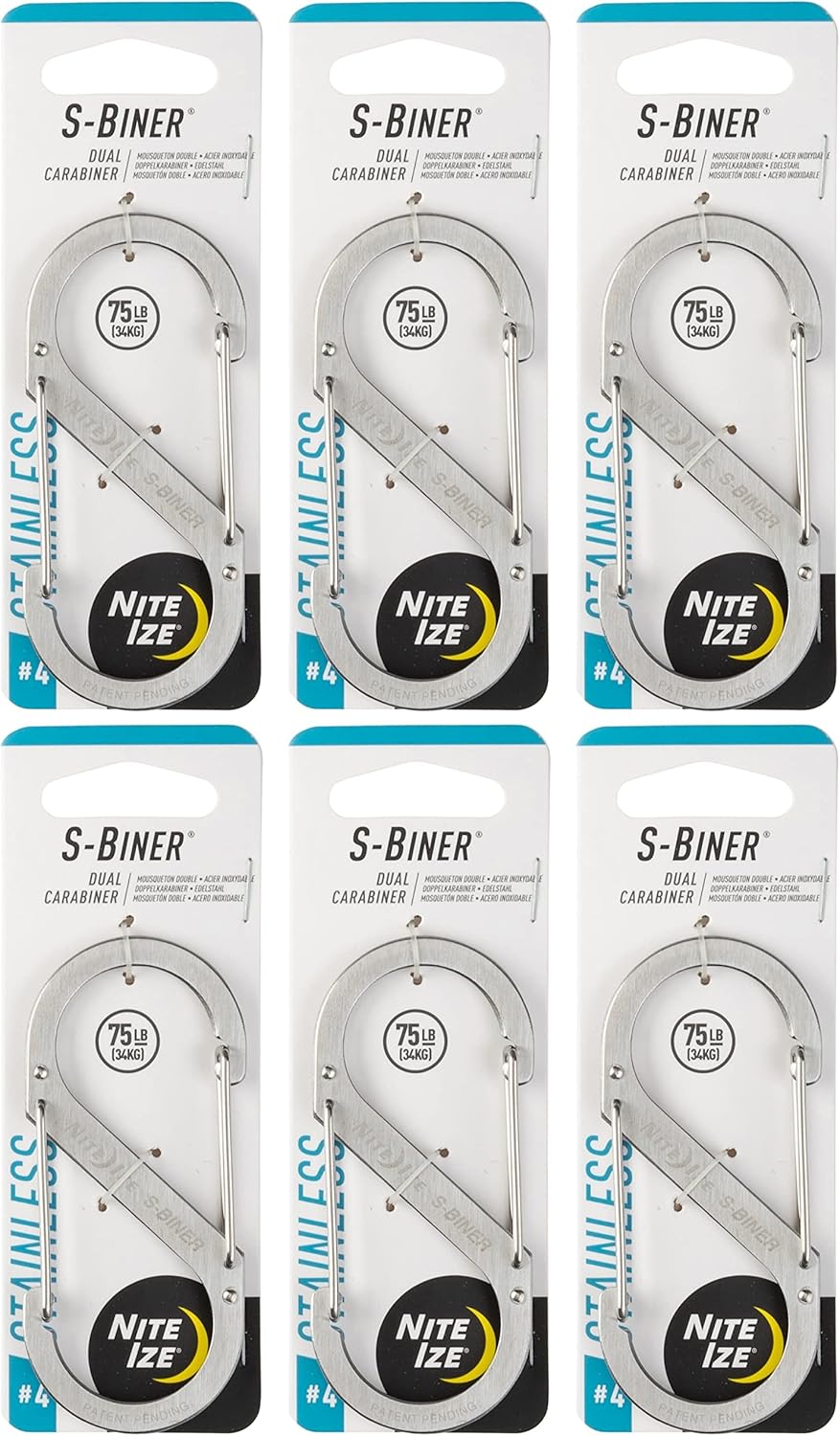 Nite Ize S-Biner, Size 4, Silver