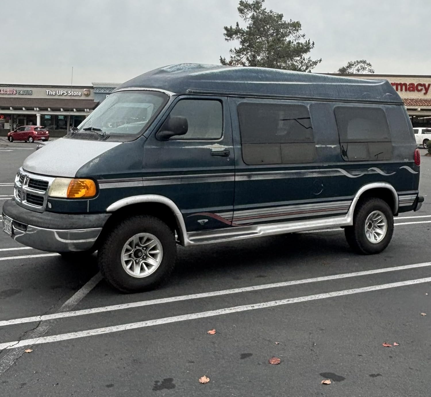 RTZ - Compatible with Dodge RAM B150 B250 Van 71-01 Full Lift kit Front 3" Lift Coil Spring Spacers + Rear Steel Tapered 2" Lift Block Kit + Set of Doestch Tech DT9000 Nitro Shocks Leveling 2wd