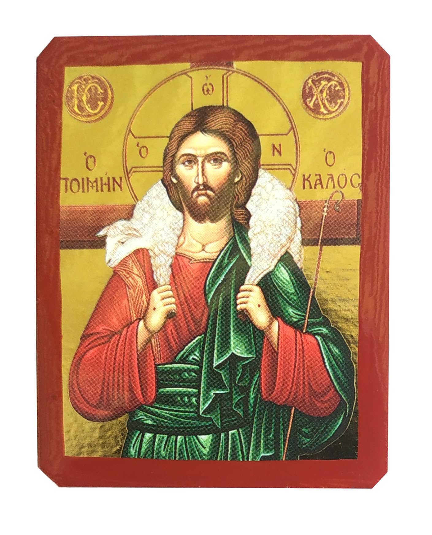 CHRIST, THE GOOD SHEPHERD - Greek Byzantine Orthodox Icon