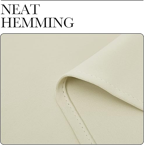 Miniatura 7 de NICETOWN Persiana Opaca de Triple Tejido para Dormitorio de Niños, Decoración del Hogar, Bloqueo de Luz, CortinaDrape Sólida con Ojales Superiores