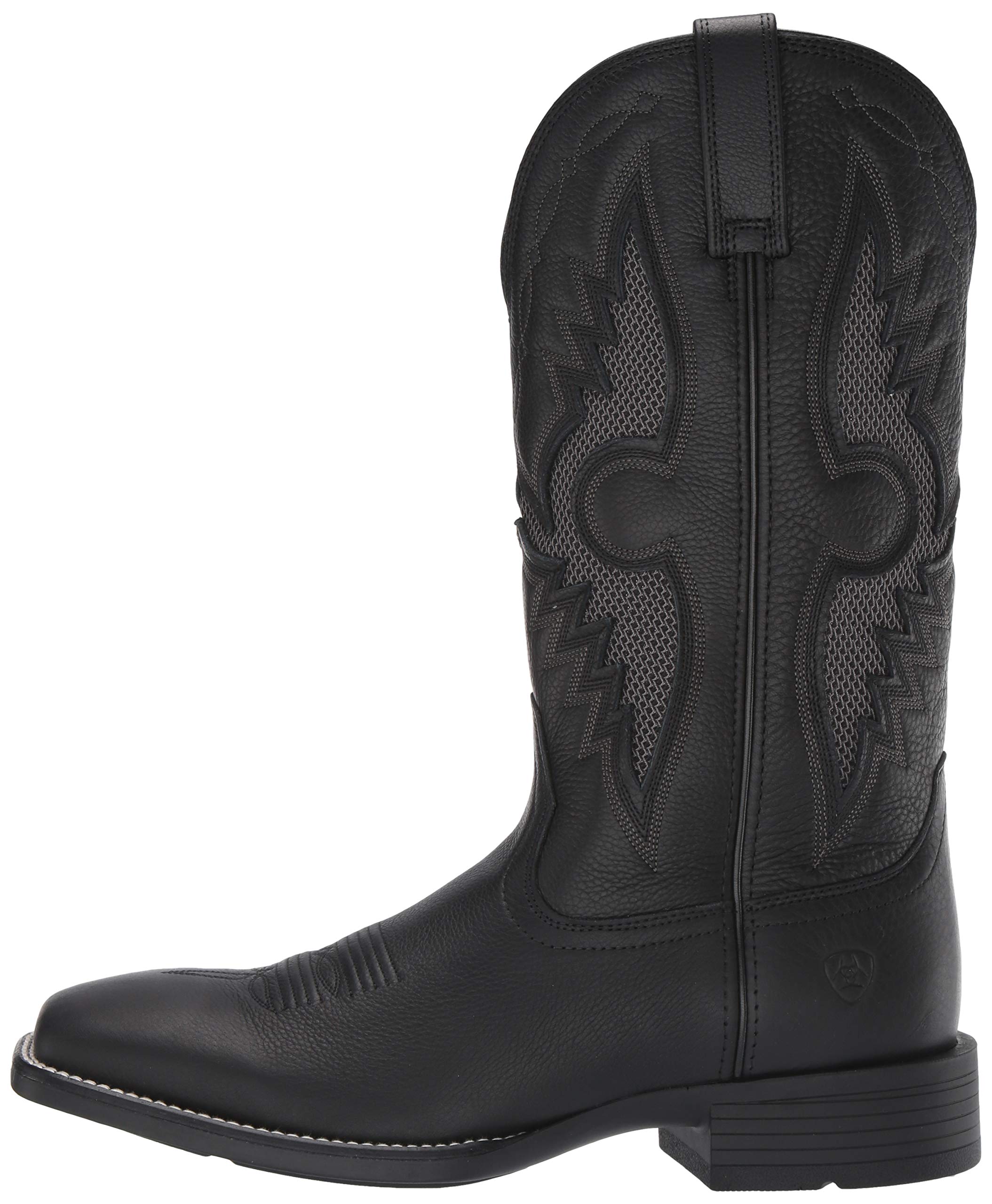 ARIAT Herren Solado Venttek Western Boot Westernstiefel, schwarz-Carbon, 44 EU