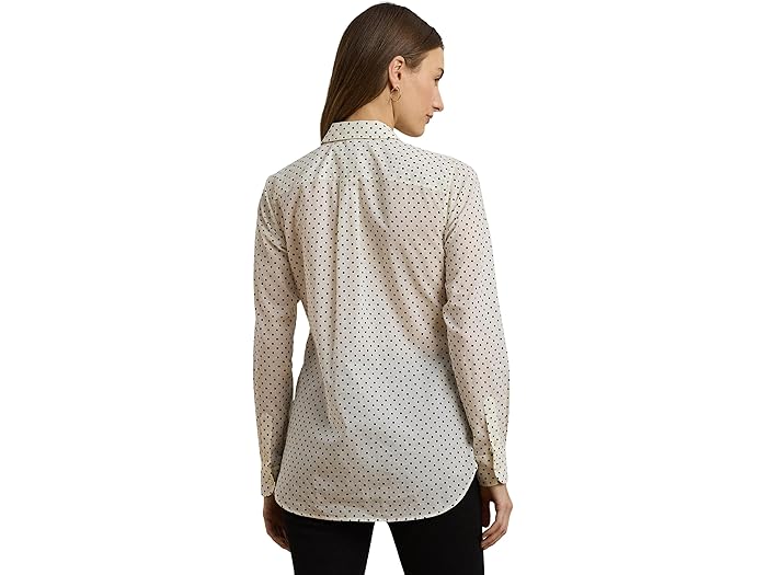 Classic Fit Polka-dot Cotton Voile Shirt - Image 3