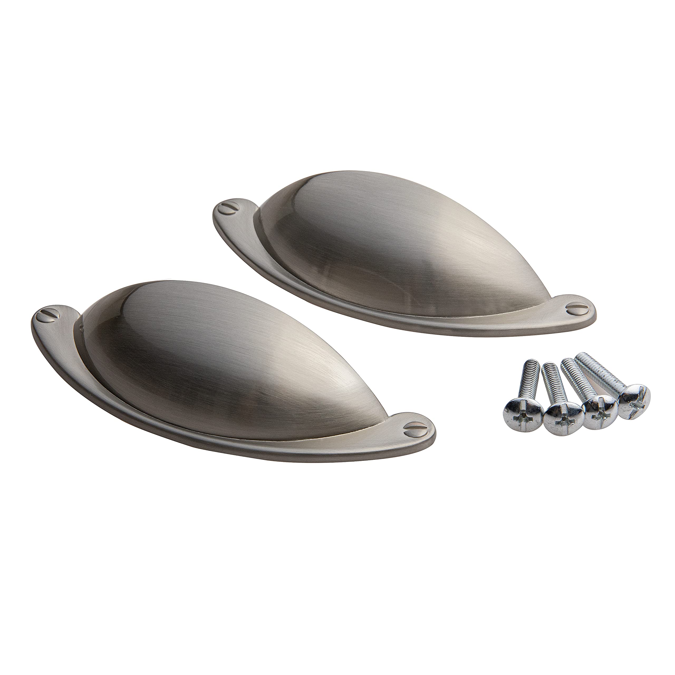 Buy HARMAC HOUSE Cup Handles 2 Pack Brushed Nickel Shaker