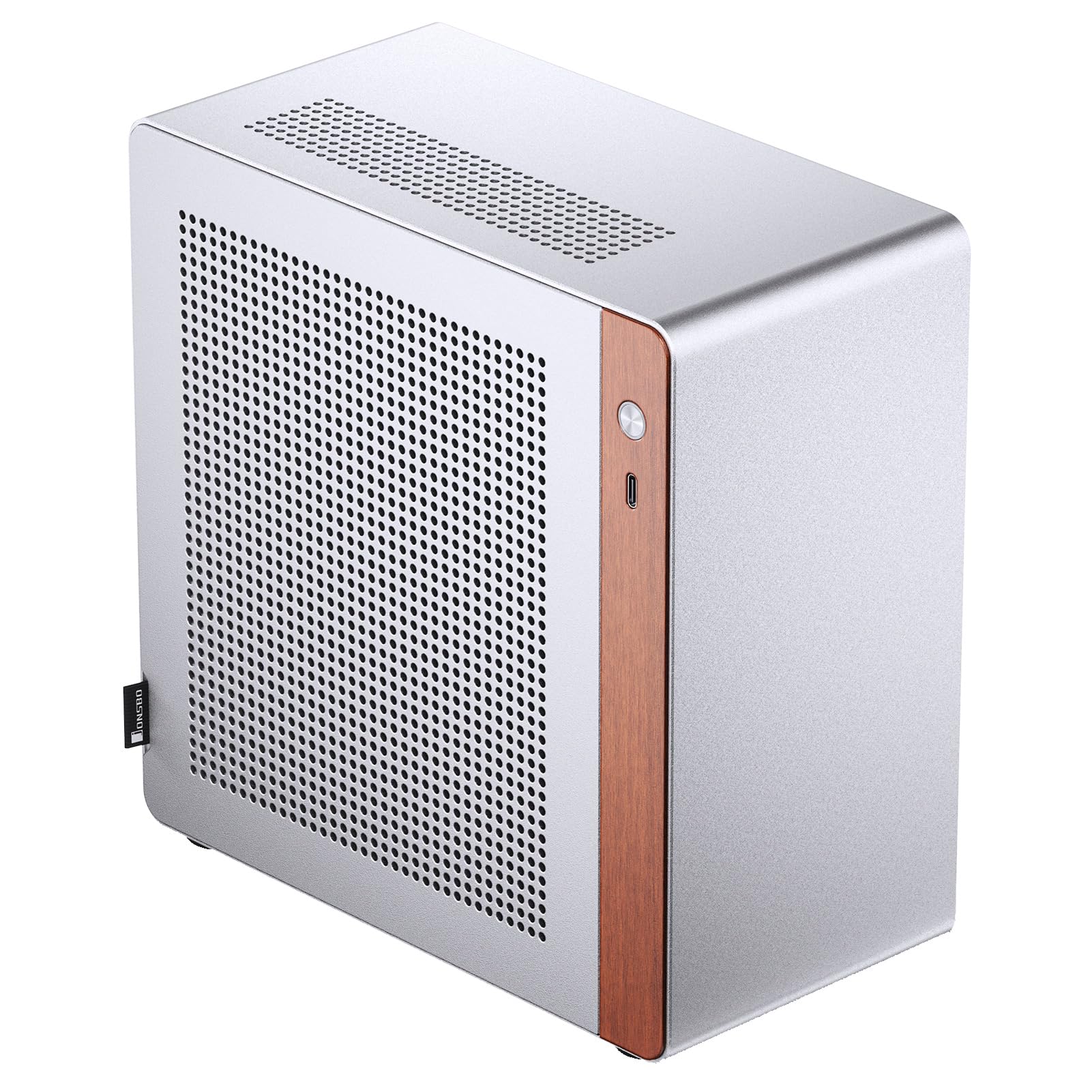 Amazon.co.jp: JONSBO N10 シルバー MINI ITX PCケース、アルミニウム