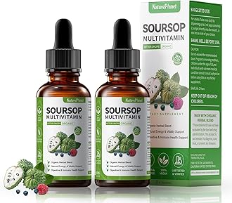 Soursop Bitters Liquid Drops with Vitamin C, D3, B6, Soursop Fruit & Leaf Extract + 10 Bitters Botanicals for Immune Support Digestive Health Antioxidant Boost丨Non-GMO Vegan 120mL/4 Fl Oz