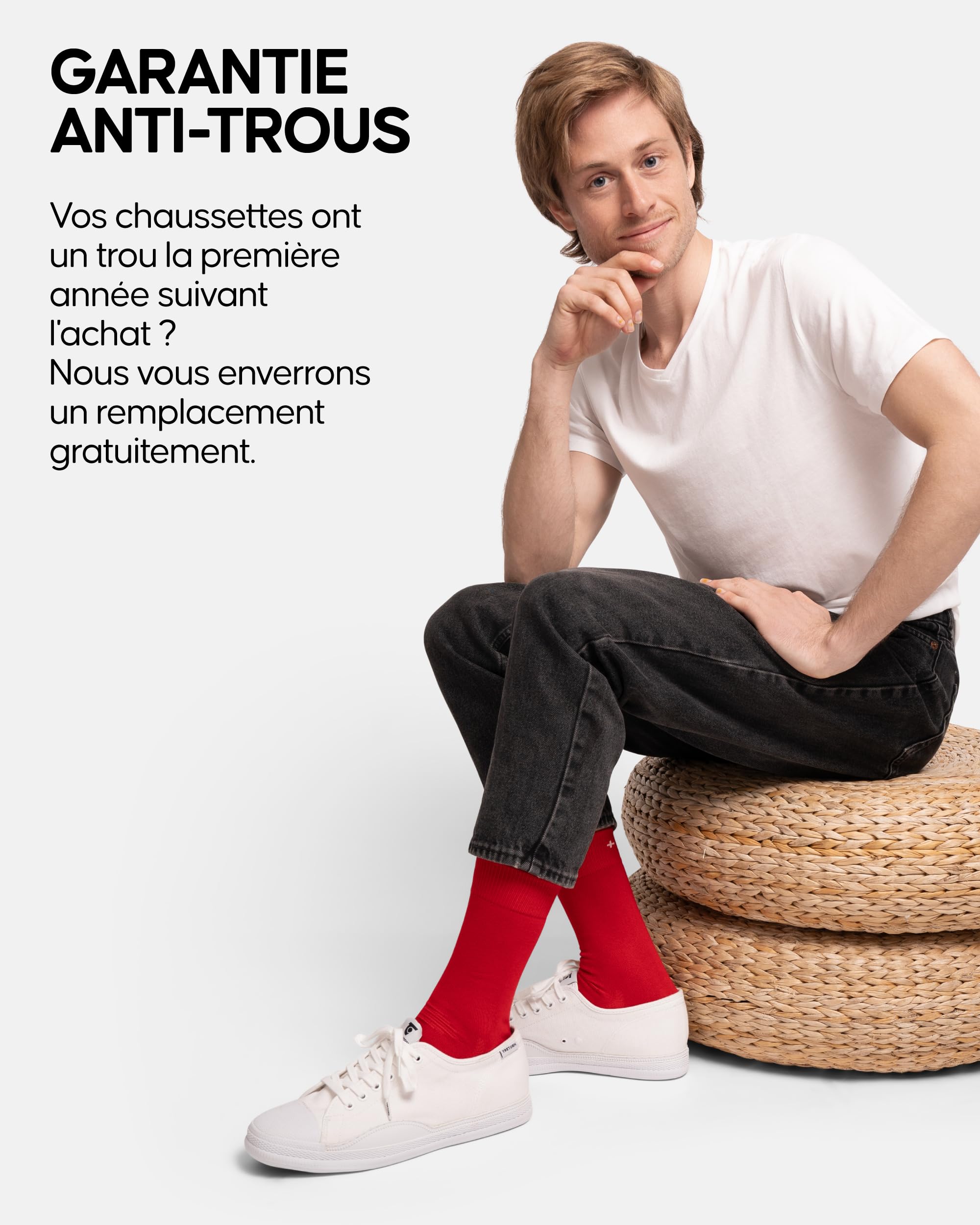 DANISH ENDURANCE Chaussettes en Fibre de Bambou, Ultra Douces & Respirantes, Homme Femme, 3 Paires