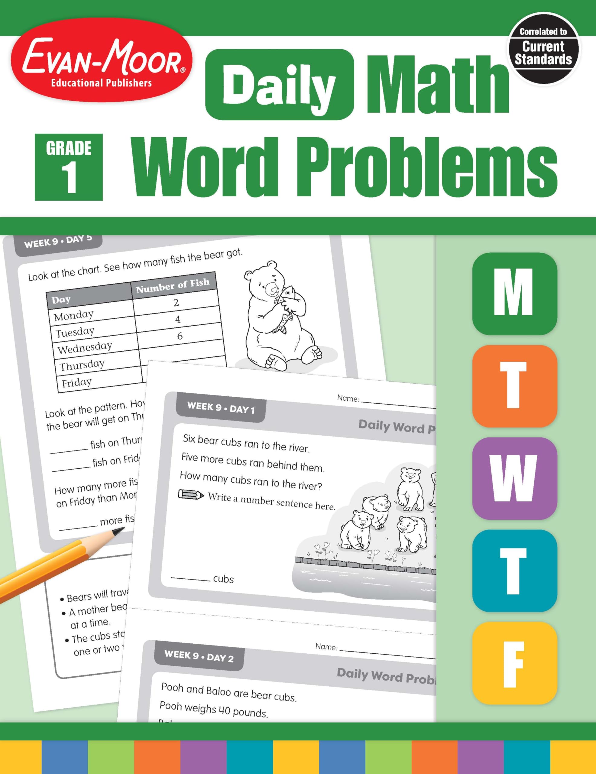 Snapklik.com : Evan-Moor Daily Word Problems, Grade 1, Homeschooling ...