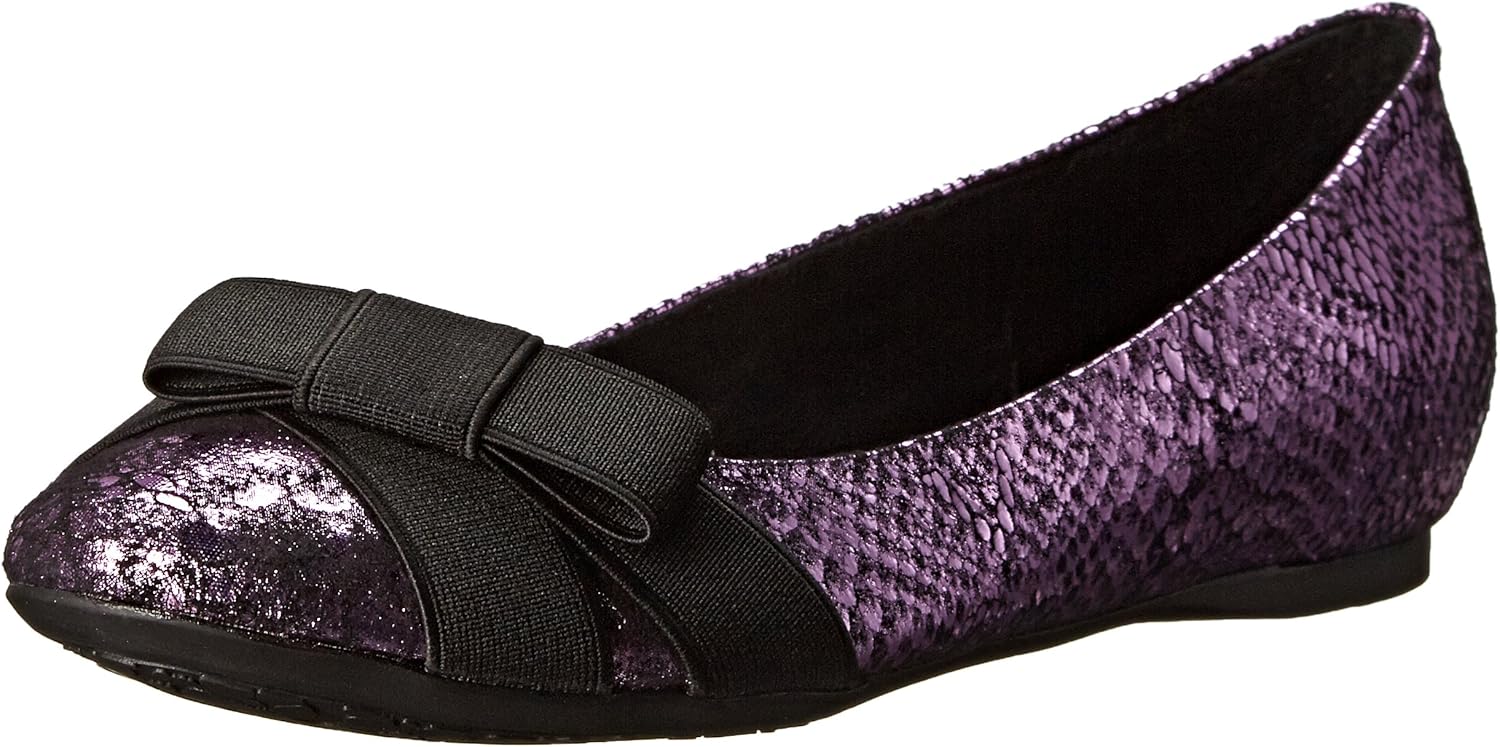 CL by Chinese Laundry Women's Amuse Ballet Flat, Pewter/Black, 6.5 M US