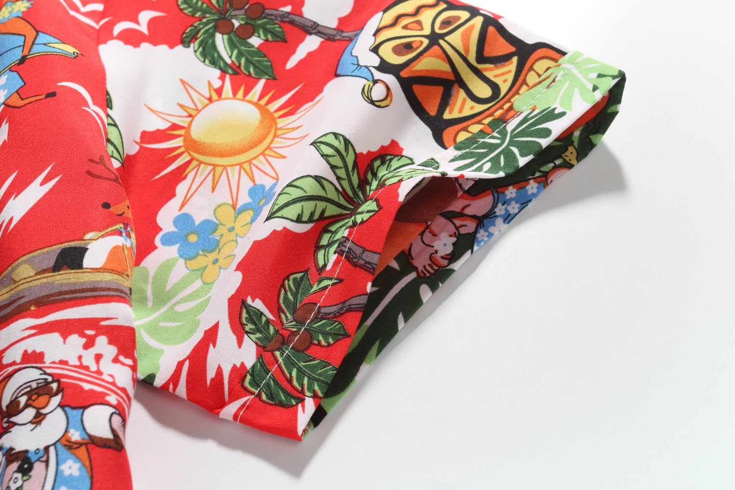 SSLR Men's Santa Claus Party Tropical Ugly Hawaiian Christmas Shirts - Image 4