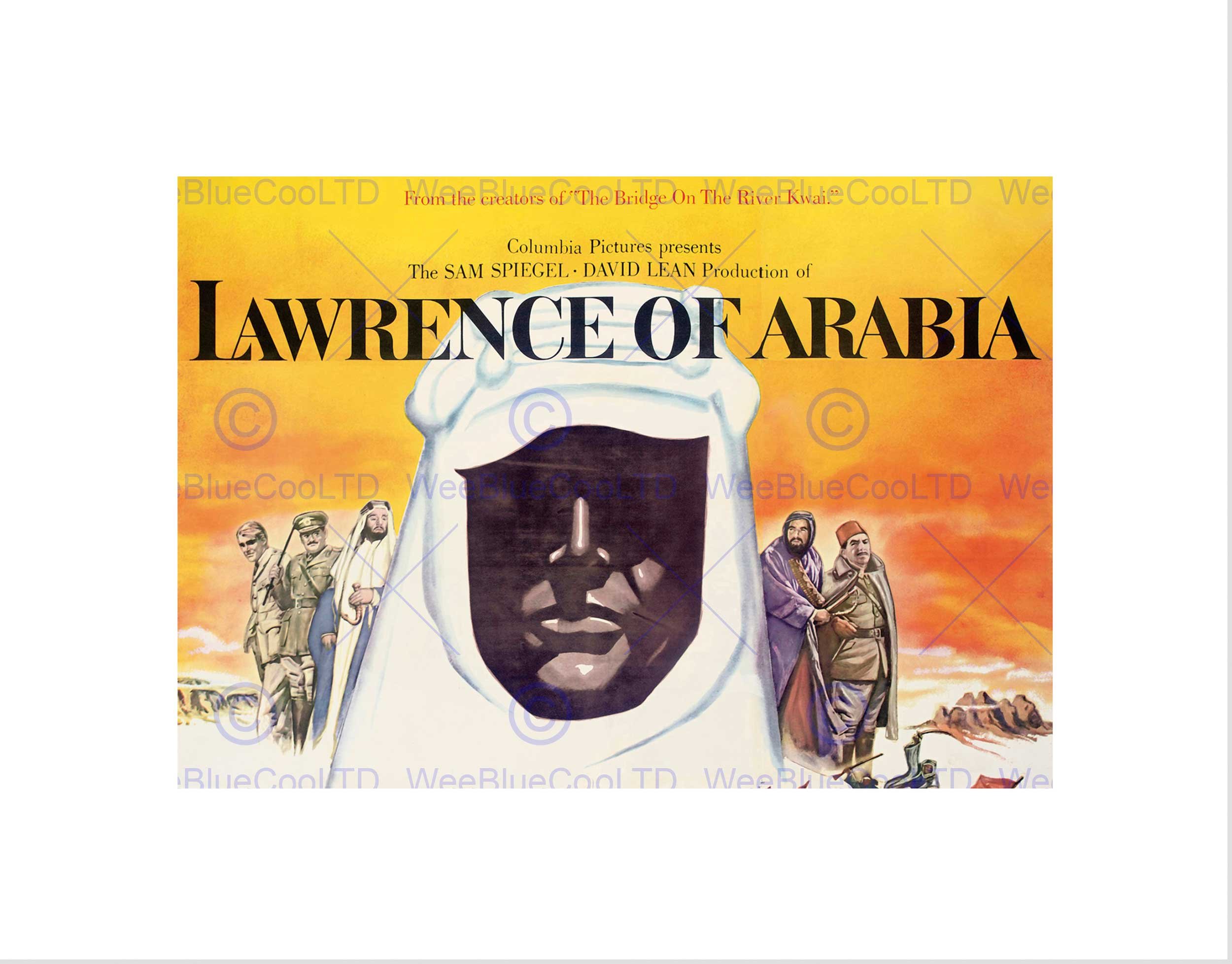 Wee Blue Coo Film Lawrence Arabia Spiegel Deserts Picture Wall Art Print
