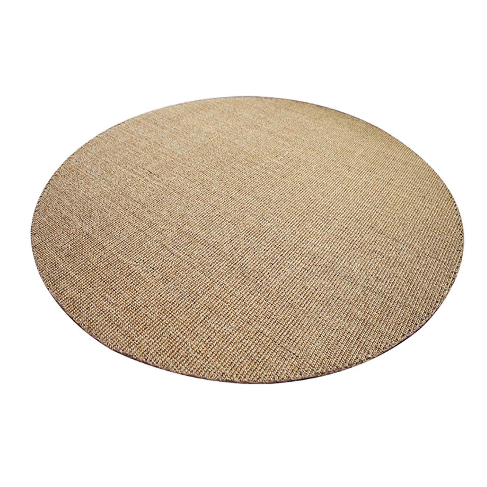 Runder Sisal-Teppich aus Naturfaser, rutschfeste Matte für Katzen, moderner Schlafzimmer-Dekor-Stil, erhältlich in 80/100/120/140 cm Durchmesser, Beige