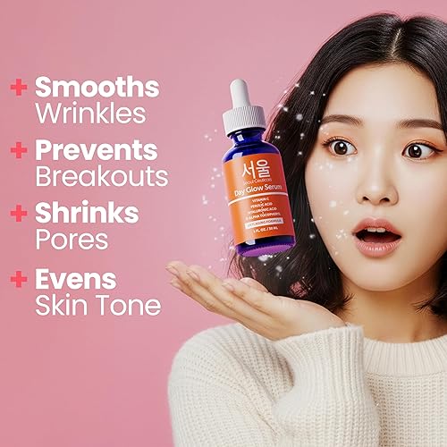 Miniatura 2 de SeoulCeuticals Gran suero coreano de 2 onzas con 20% de vitamina C y ácido hialurónico + ácido ferúlico CE - Potente antienvejecimiento Vit C,
