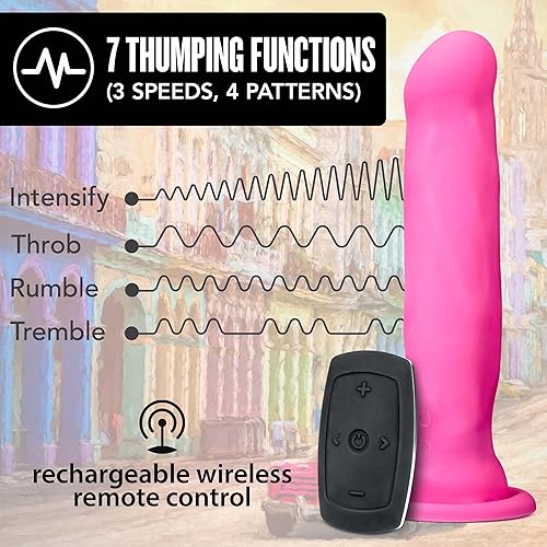 Miniatura 4 de Impressions Havana - Consolador realista con control remoto inalámbrico, potente 10 funciones, ventosa para jugar con manos libres y arnés