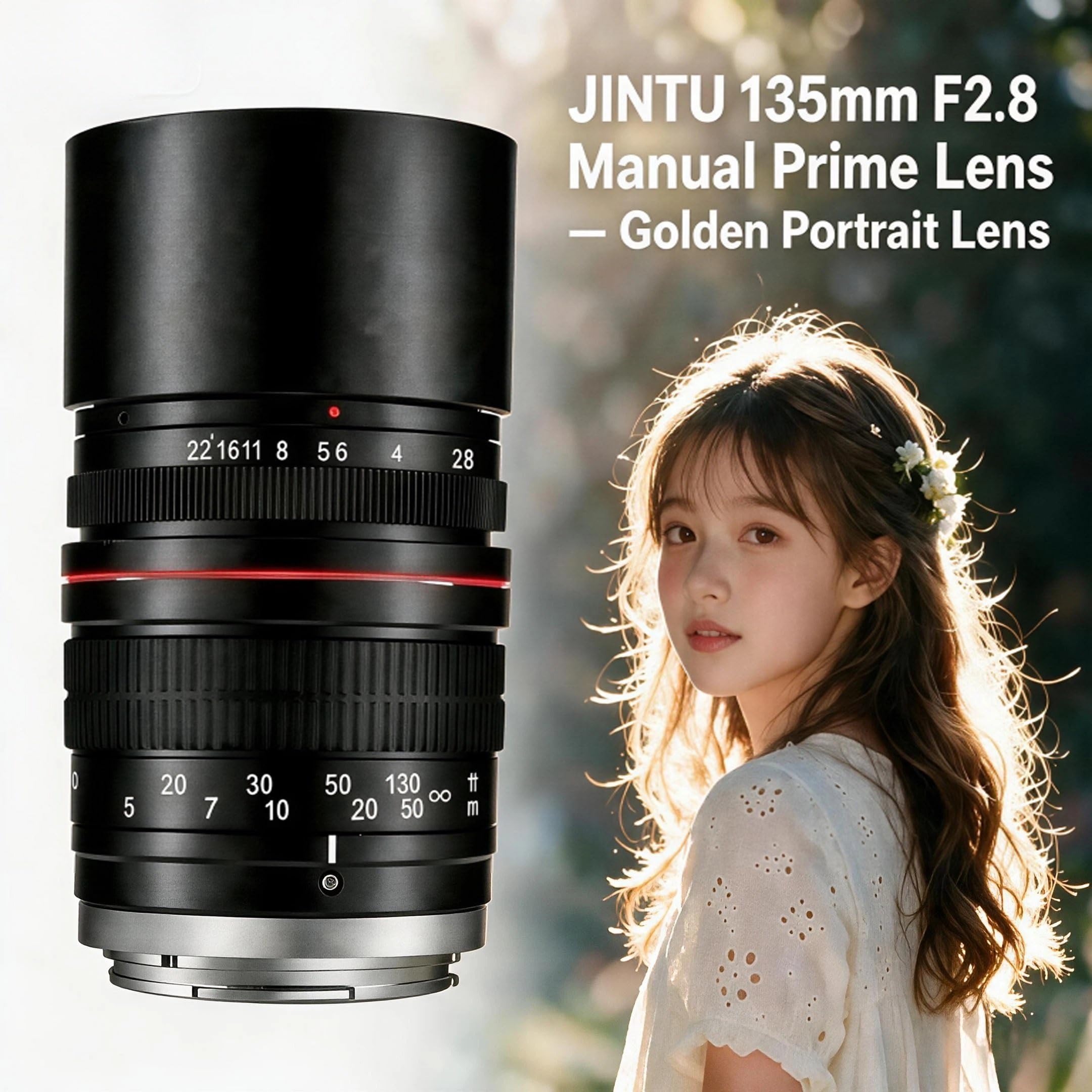 Amazon.com : JINTU 135mm f/2.8 Manual Telephoto Lens SLR Camera