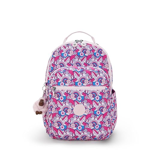 Kipling Women's Seoul Prt 15' Laptop Backpack, Durable, Roomy with Padded Shoulder Straps, Built-In Protective Sleeve