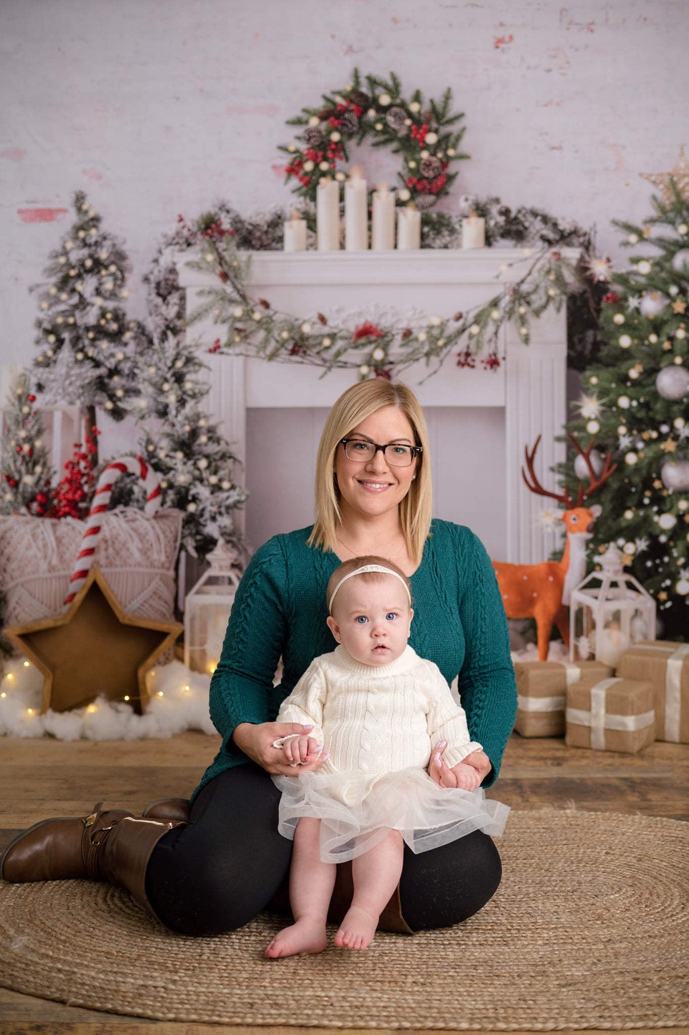 Kate Kerst Fotografie Achtergrond voor Fotostudio Xmas Boom Foto Achtergrond Familie Foto Booth Props Xmas Feesten Decoratie 7x5ft/2.2x1.5m