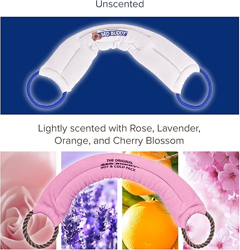Miniatura 7 de Bed Buddy Almohadilla térmica de aromaterapia y envoltura refrescante para el cuello, paquete de 2, sin perfume y aroma a lavanda, almohadilla
