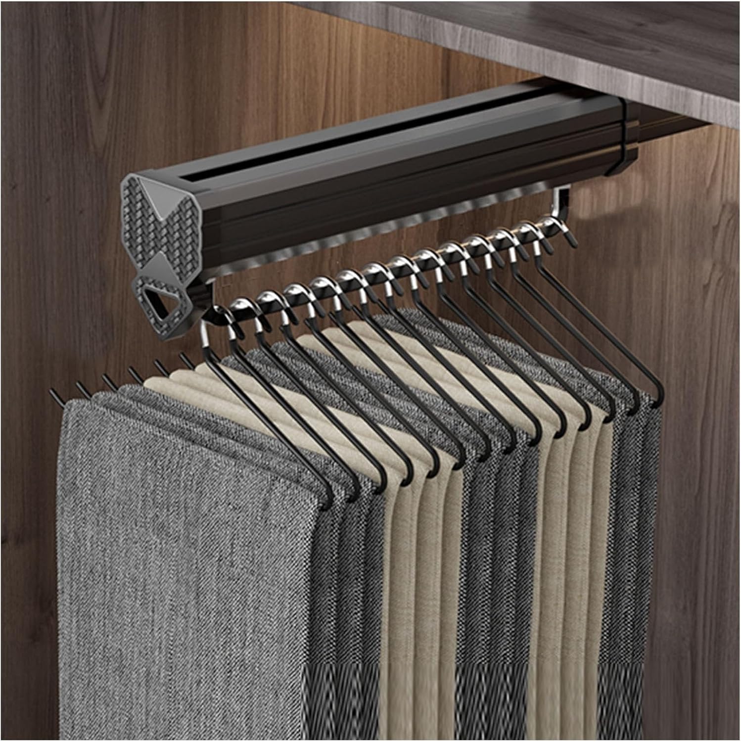 Extendable Pants Holder,Space Saving Hangers,Clothes Hangers Closet Organizers and Storage(50.5CM)