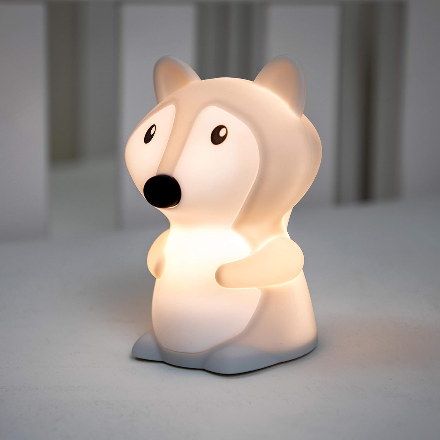 Nuby Fox Baby Silicone Nightlight, Rechargeable, Color Changing Touch Night Light for Kids Bedside : Tools & Home Improvement