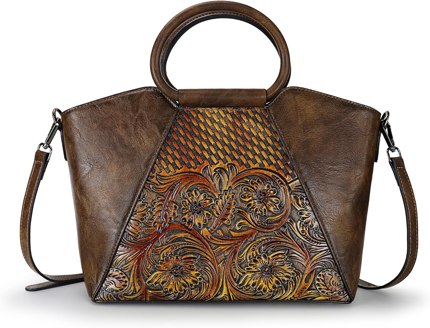 Women Satchel Handbags Crossbody Bag Top Handle Purse Medium Tote Bag Leather Shoulder Bag