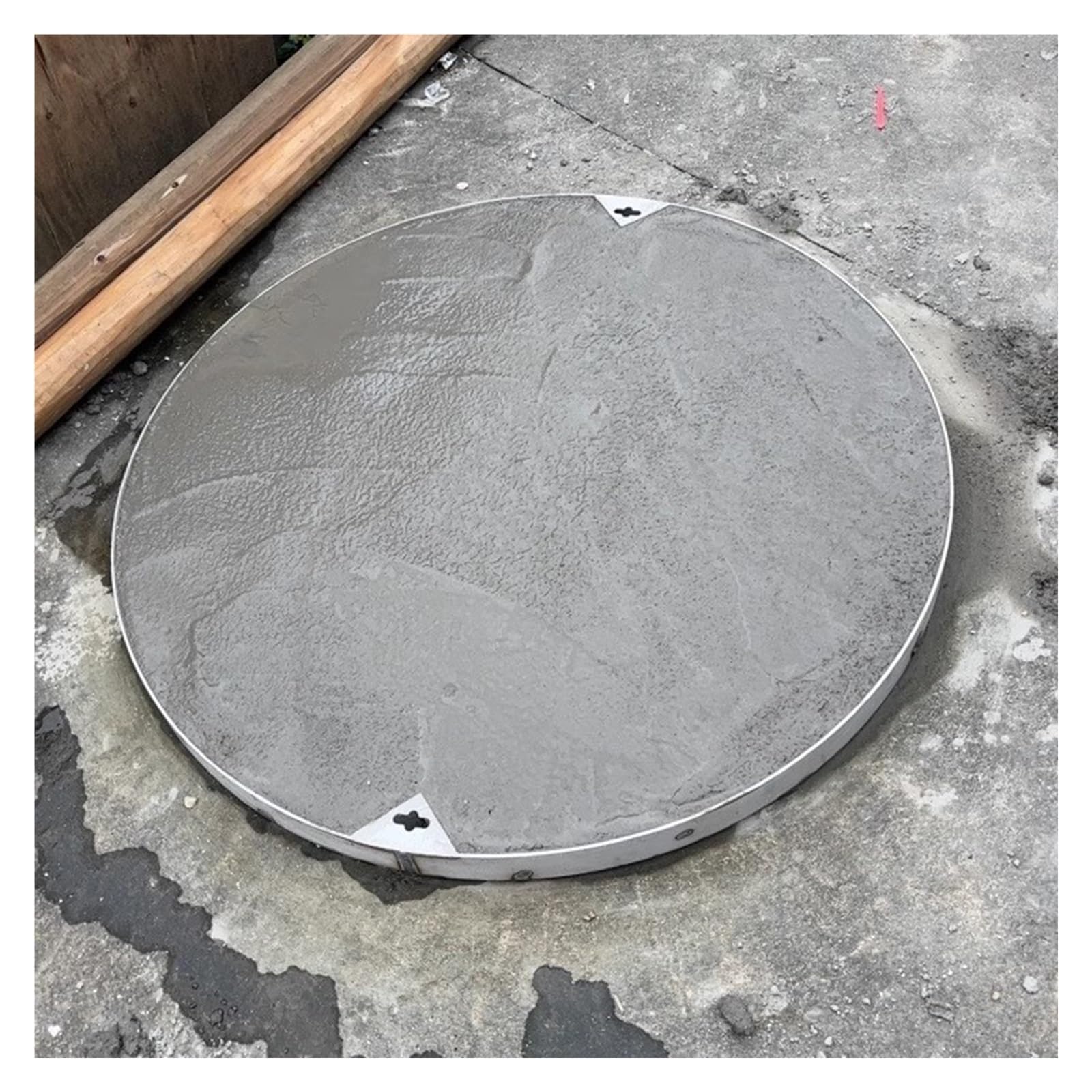 Couvercle de regard rond haut de gamme en acier inoxydable résistant de 65 cm
