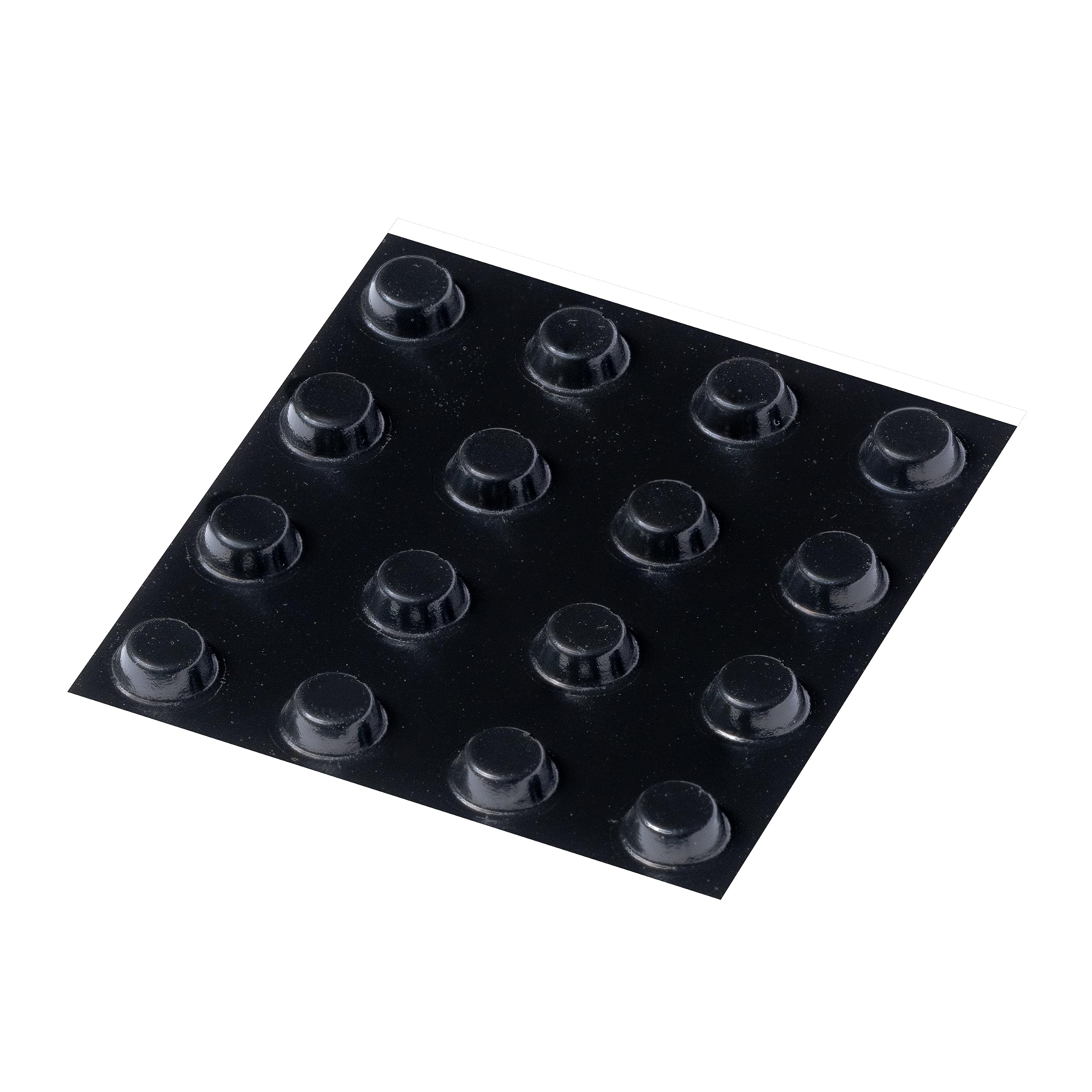 Happy Bananas Mini Self Adhesive Flat Topped Bumper Pads Stops Rubber Feet for Coasters, Glass, Ceramics, Crafts - 8mm x 3mm (16, Black)