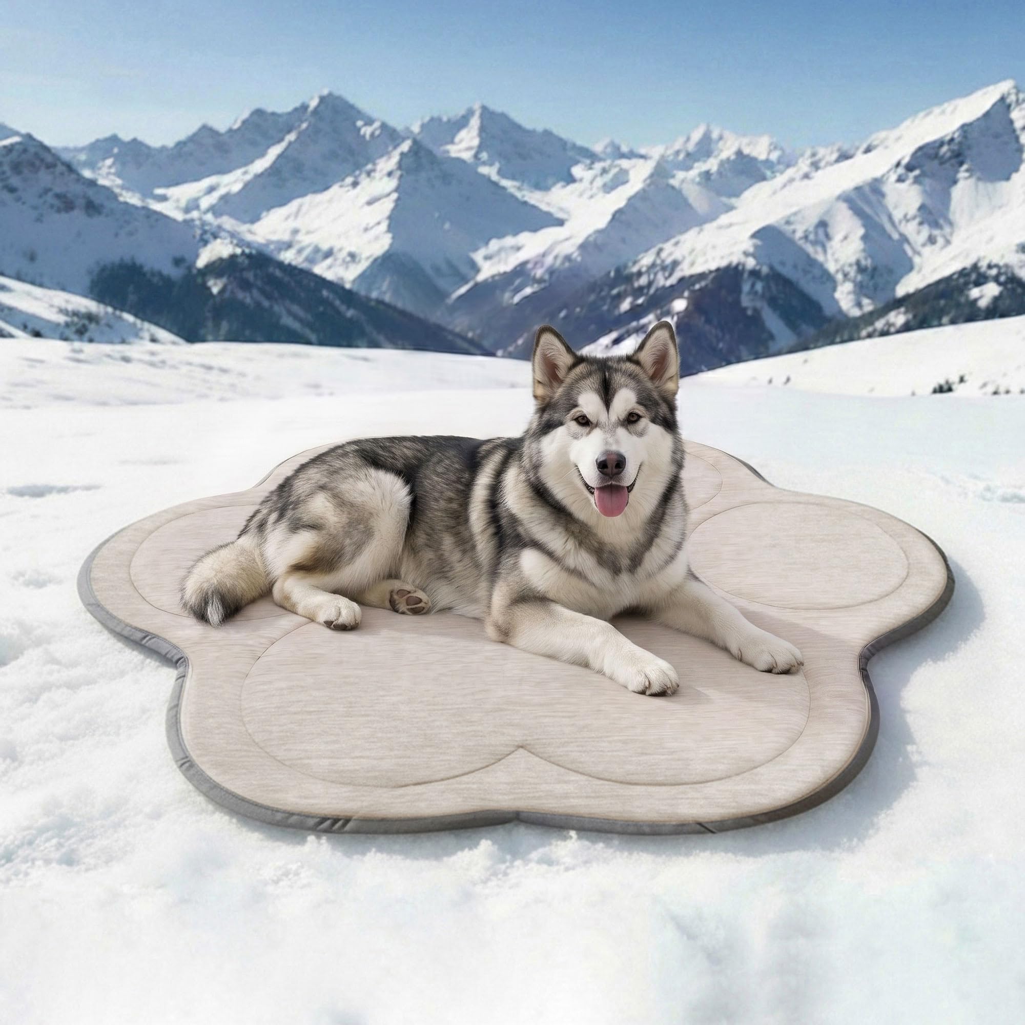 Tapis de refroidissement pour chien et chat pliable idéal pour les vacances