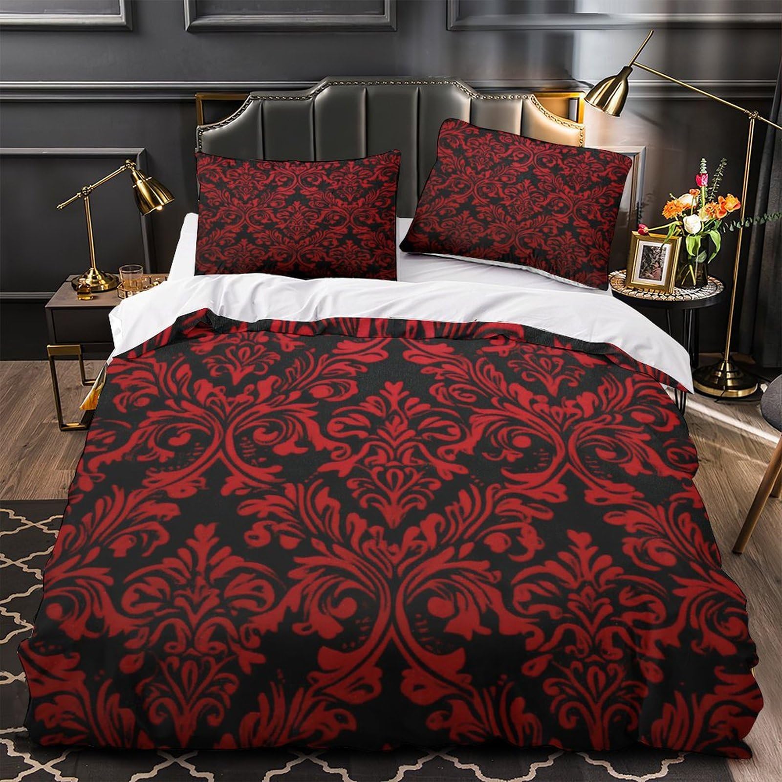 Drap de couette imprimé 3D et 2 taies pour transformer la chambre couple