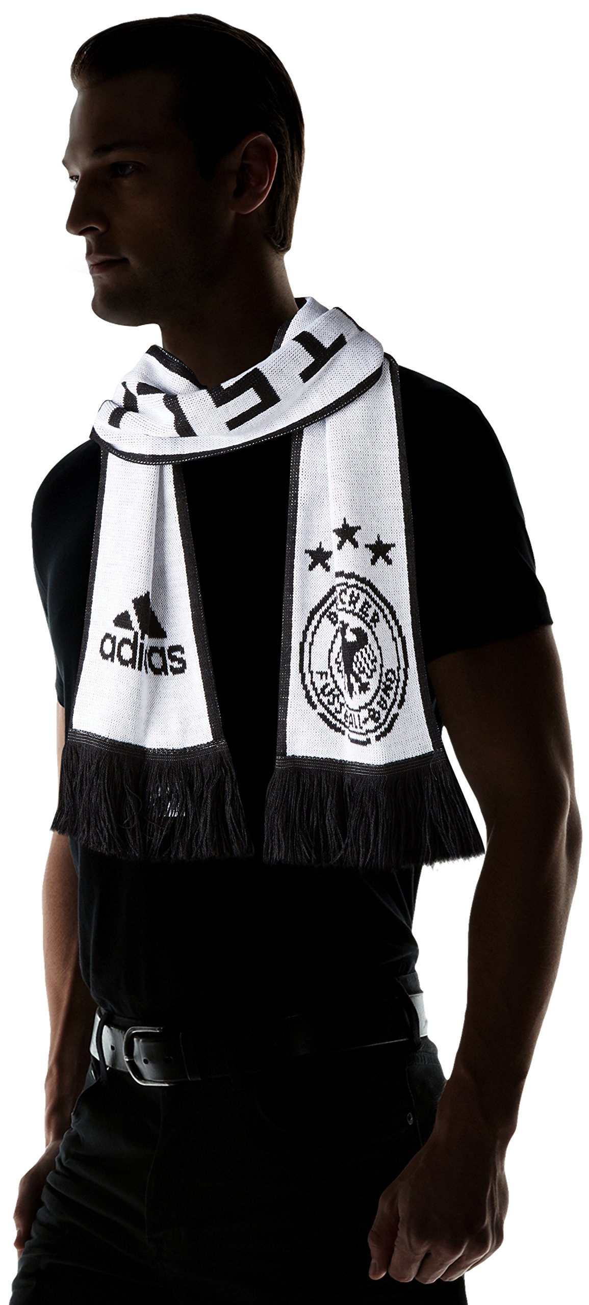 Weltmeisterschaft Deutschland Home Schal, unisex, S1815LHDE003CA, weiß / schwarz, Einheitsgröße