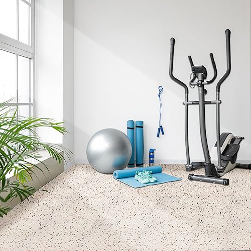 Miniatura 73 de Sorbus Azulejos de grano de madera de 80 pies cuadrados, tapete de espuma EVA entrelazado de azulejos de 3/8 pulgadas de grosor, rompecabezas