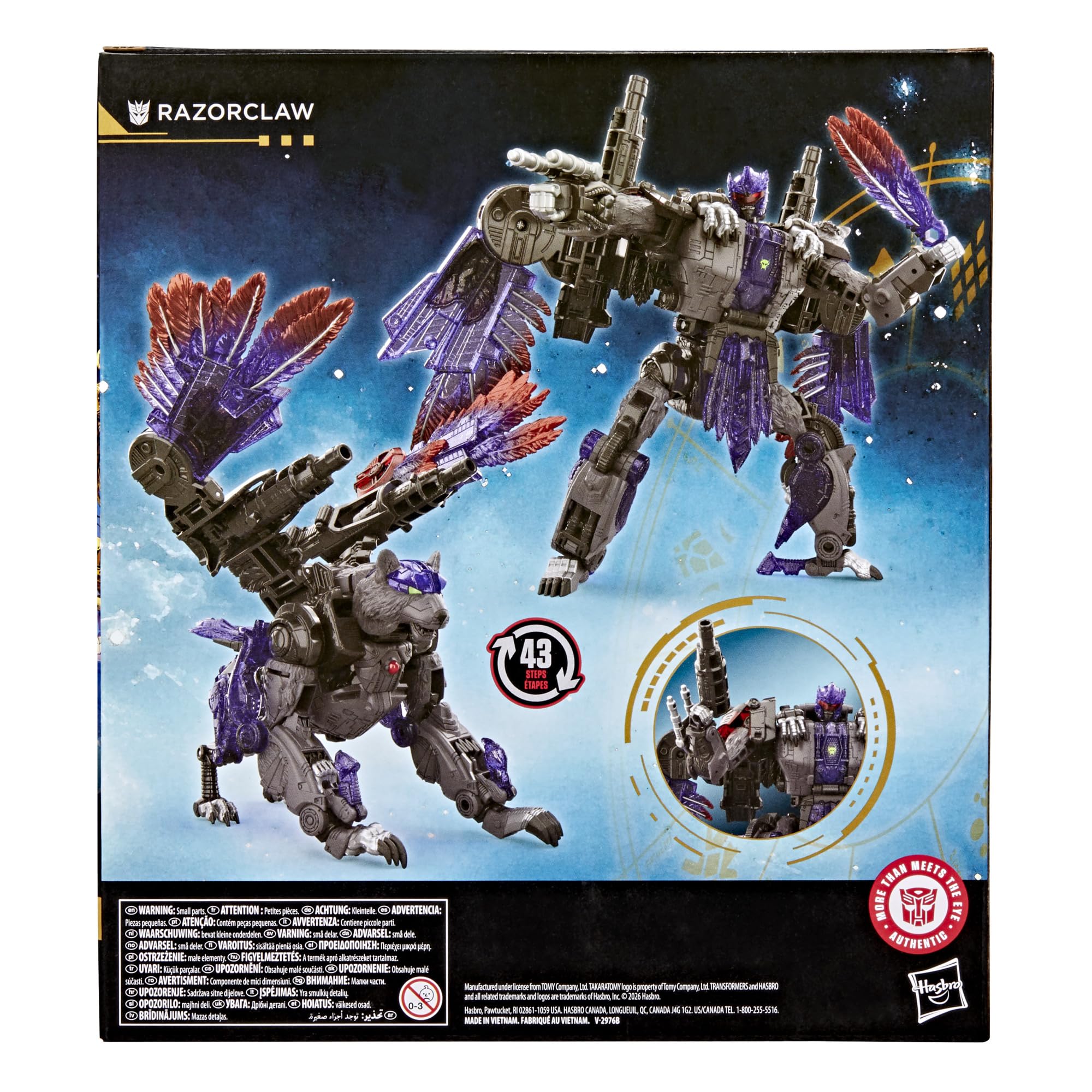 Transformers Age of The Primes, Figura de acción Leader Class de Razorclaw
