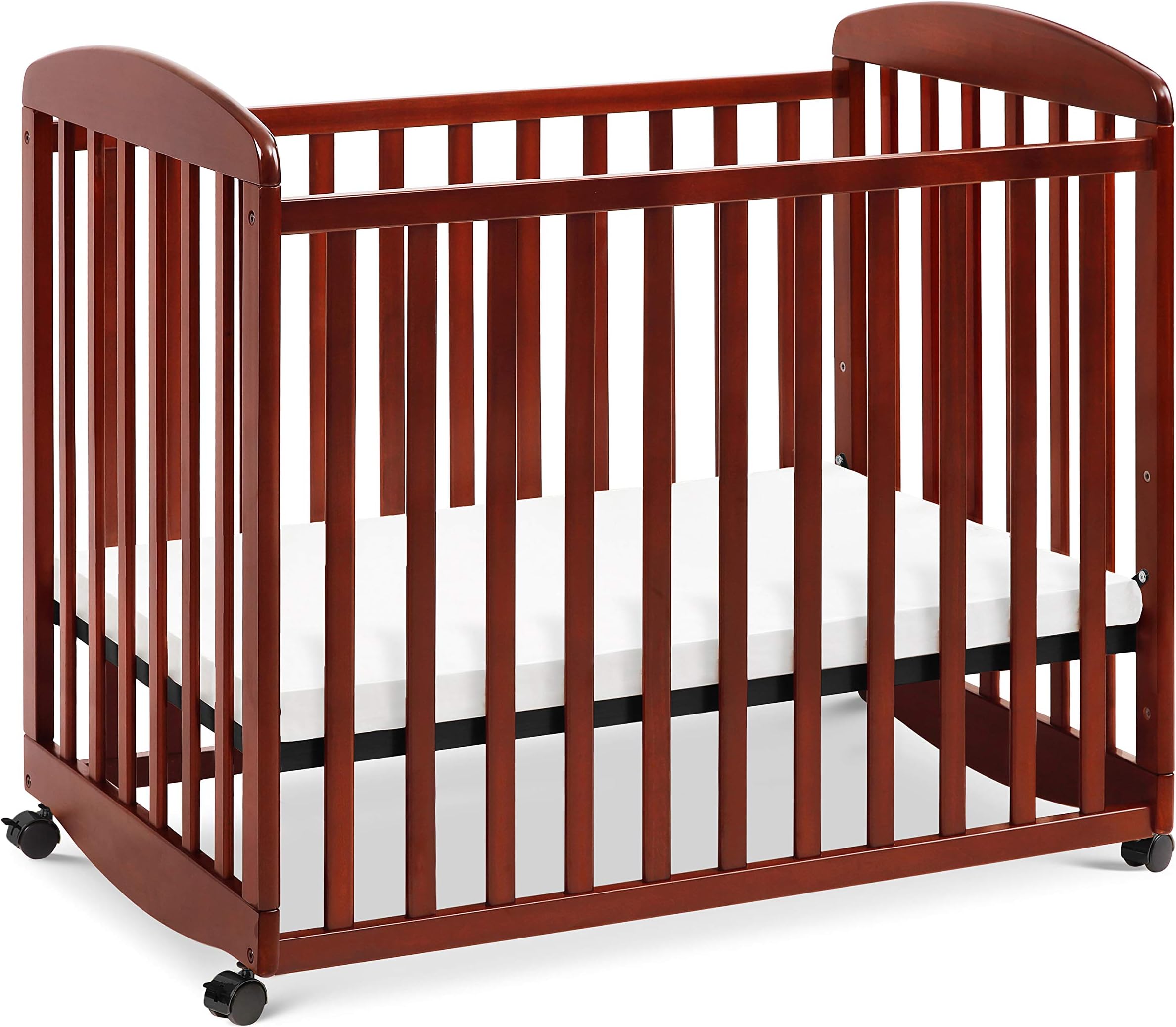 Davinci Alpha Mini Rocking Crib in Rich Cherry, Removable