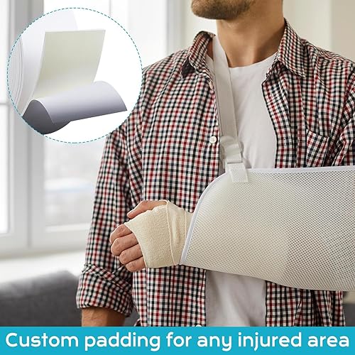 Miniatura 6 de Buryeah Espuma de 14 pulgadas x 5 pulgadas x 36 pies, espuma médica con relleno de espuma adhesiva en la parte trasera para áreas lesionadas, cojín